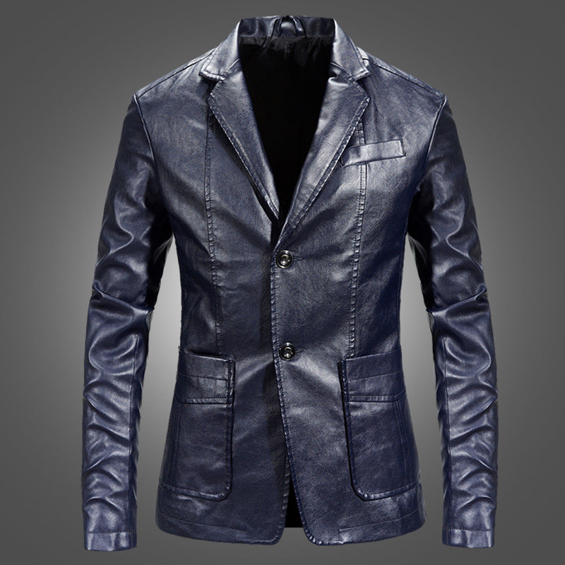 Slim Handsome Spring Leather Jacket