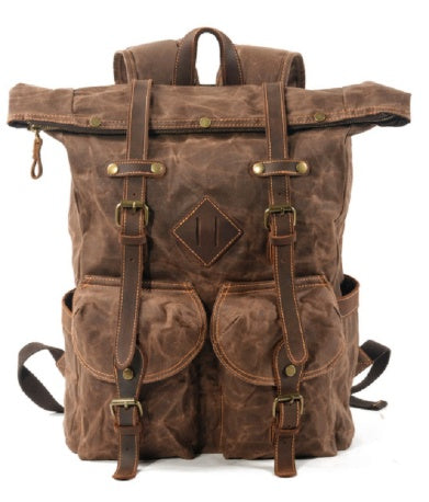 leather backpack