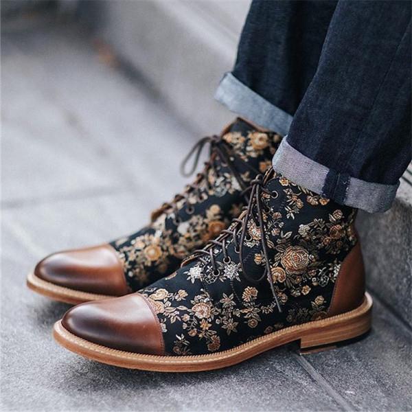 designer printed boots 