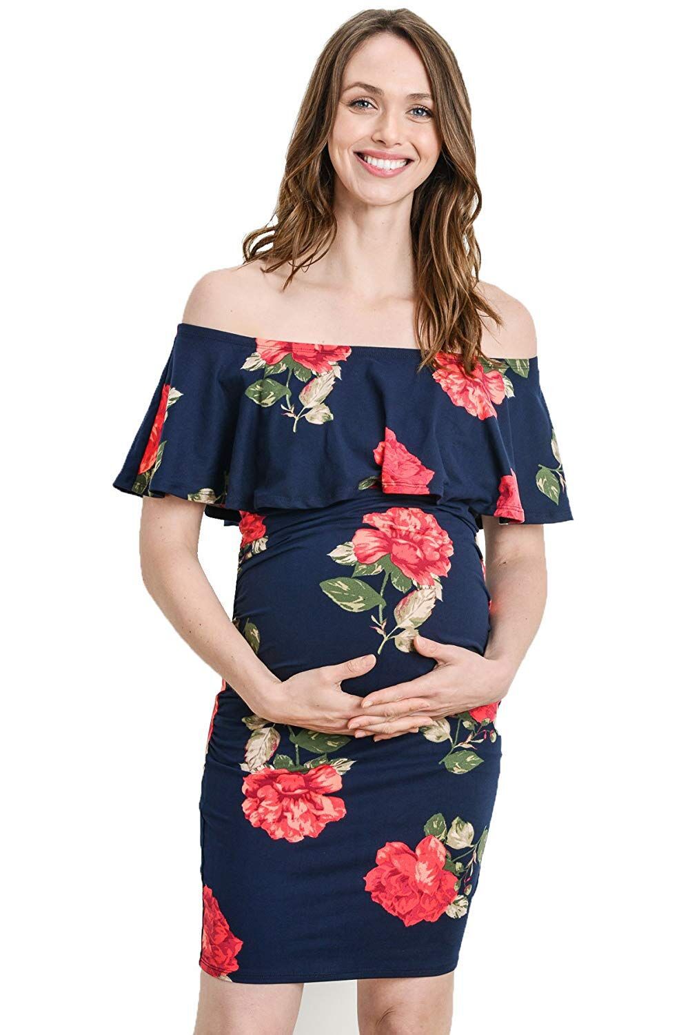 maternity printed dress