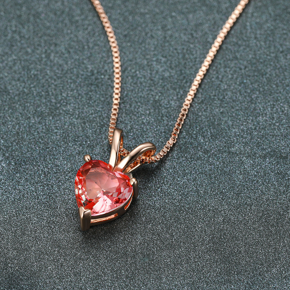 Love Tourmaline Stone Necklace