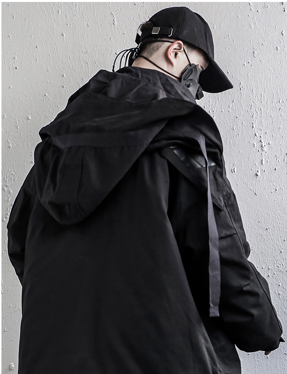 ShadowFlex Detach-M Parka - Cutting-Edge Techwear for Urban Explorers