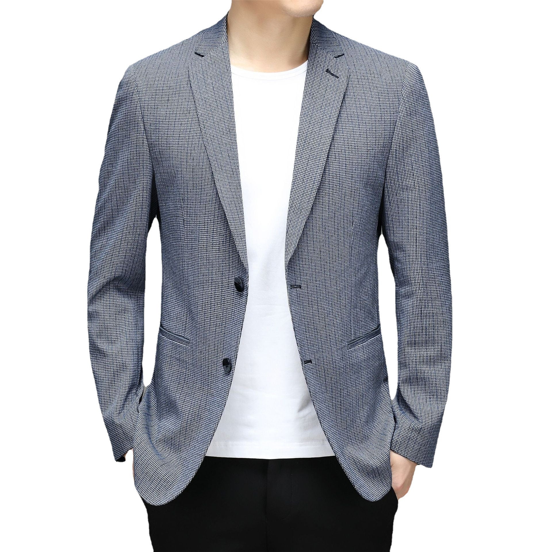 Spring New Suit Korean Plaid Non Iron