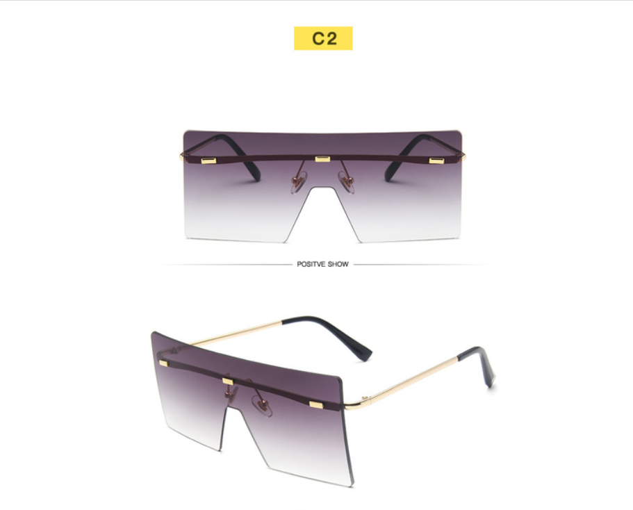 Square One-Piece Sunglasses for Women | Large Frames