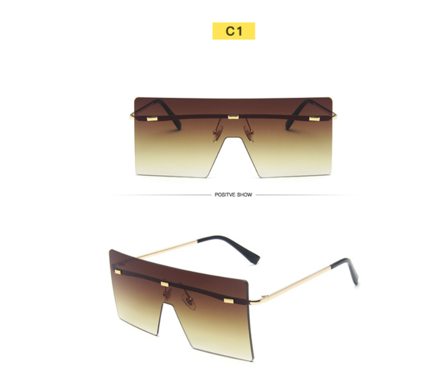 Square One-Piece Sunglasses for Women | Large Frames