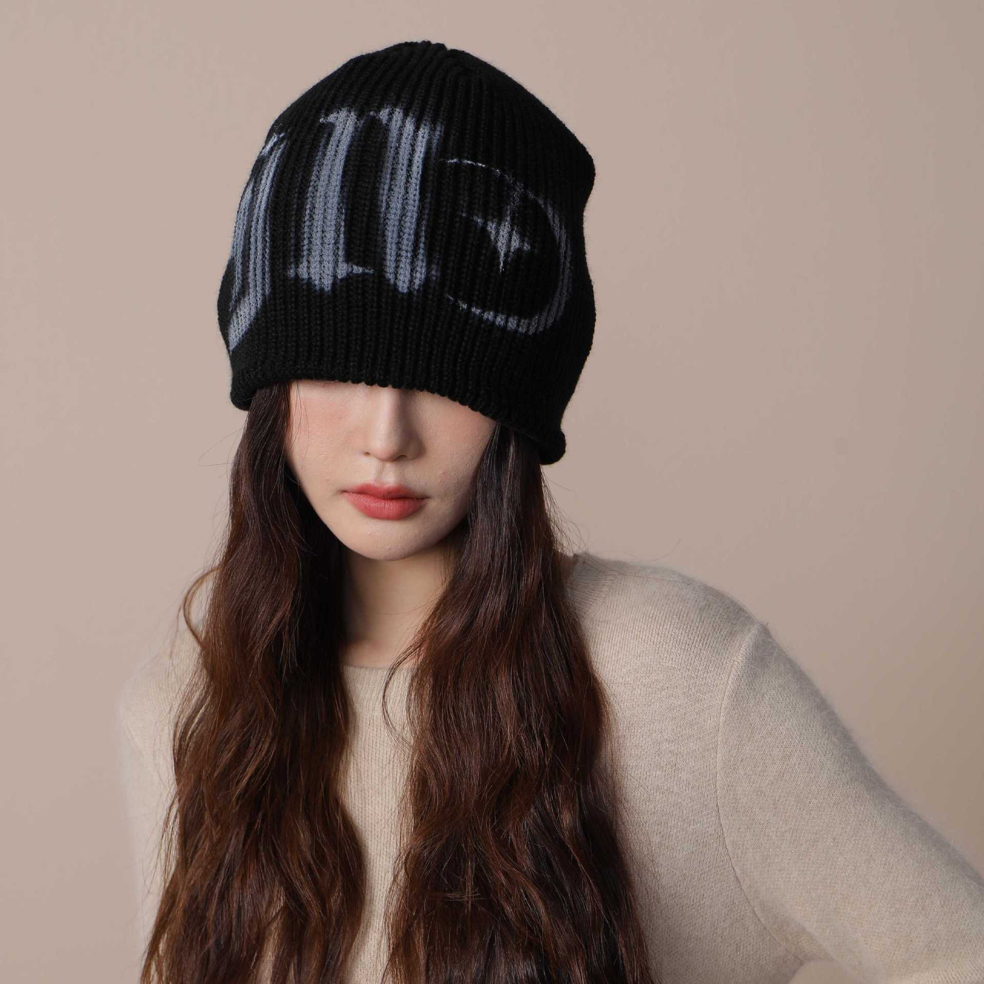 Woolen Cap Children's Autumn And Winter Big Head Circumference Knitted Hat Traveling And Shopping