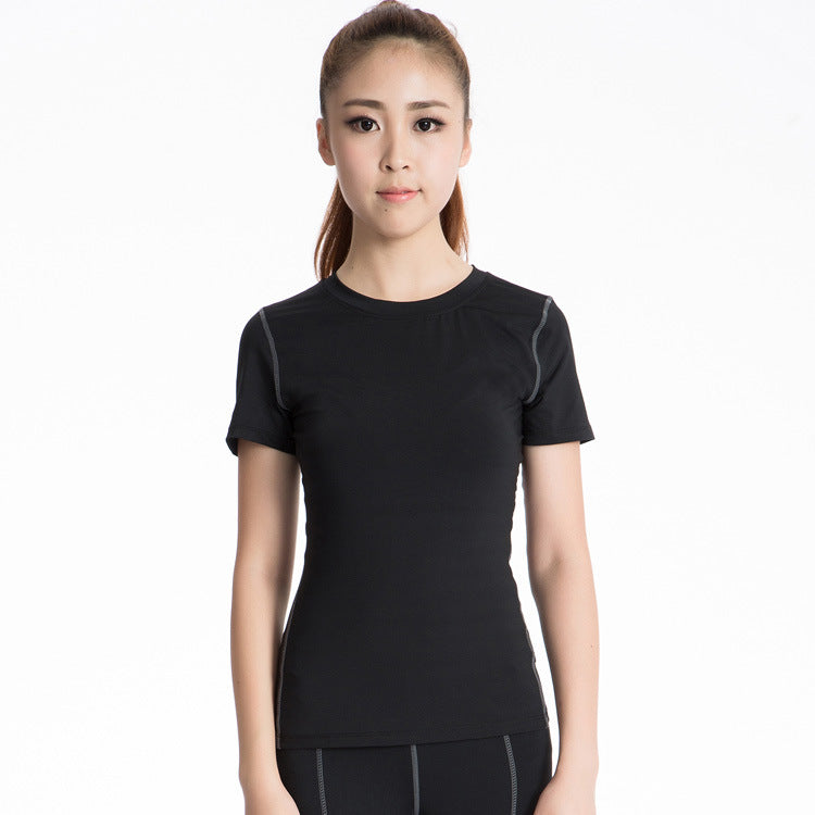 Tight training short sleeve sports fitness yoga