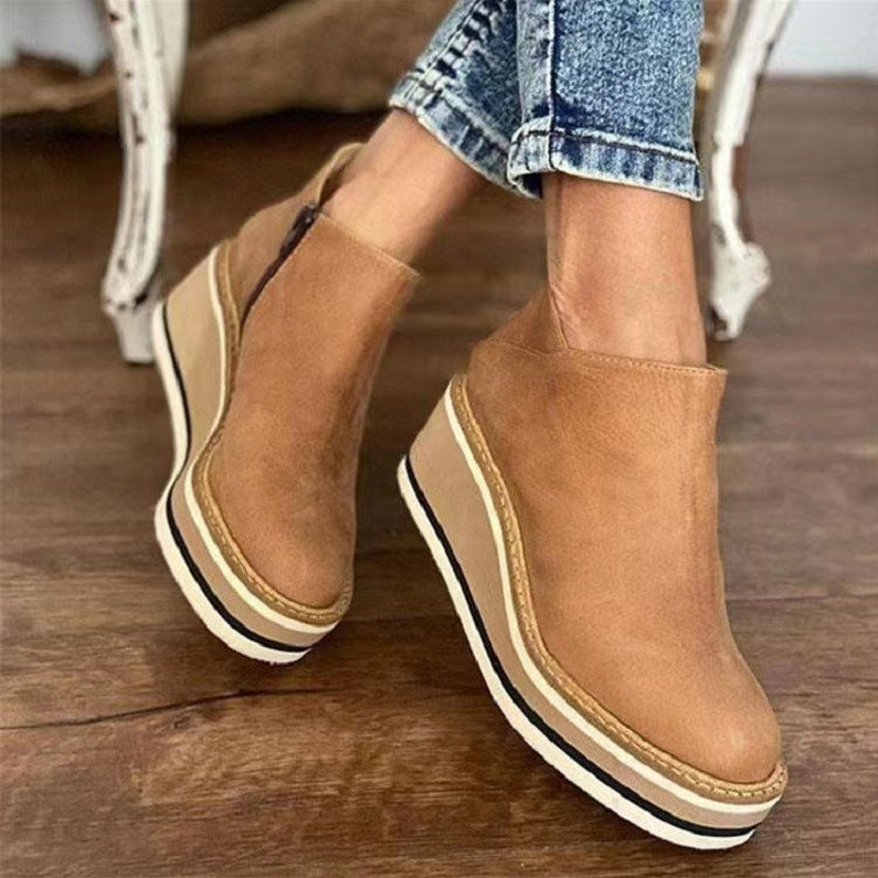 Ankle Chunky Block Heel Shoes