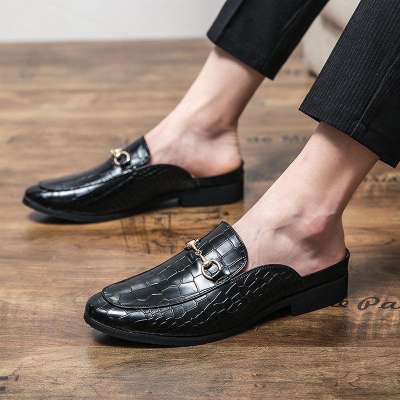 EasyStride Leather Loafers: Effortless Men's Slip-On Shoes