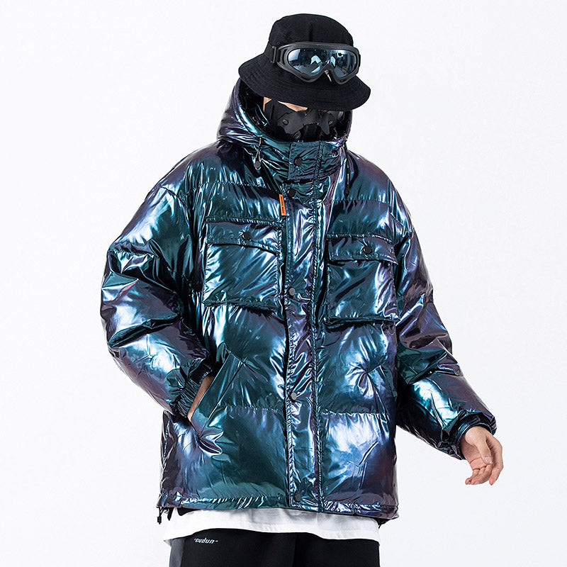 ShadowTech Reflective Hip Hop Parkas - Men's Streetwear Jackets