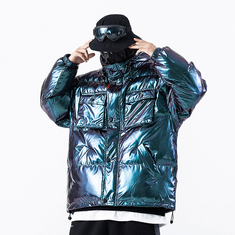 ShadowTech Reflective Hip Hop Parkas - Men's Streetwear Jackets