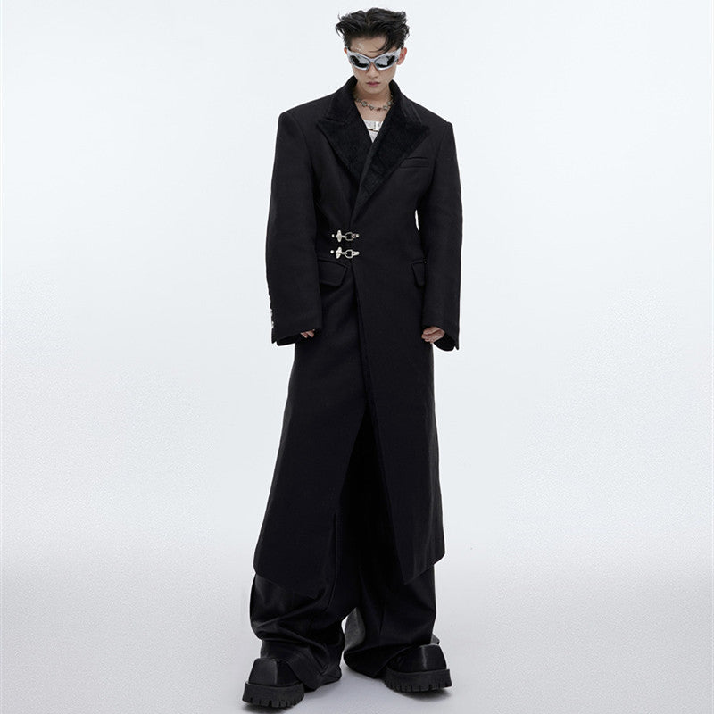 Everstride Overcoat - Sleek Men's Longline Coat Design