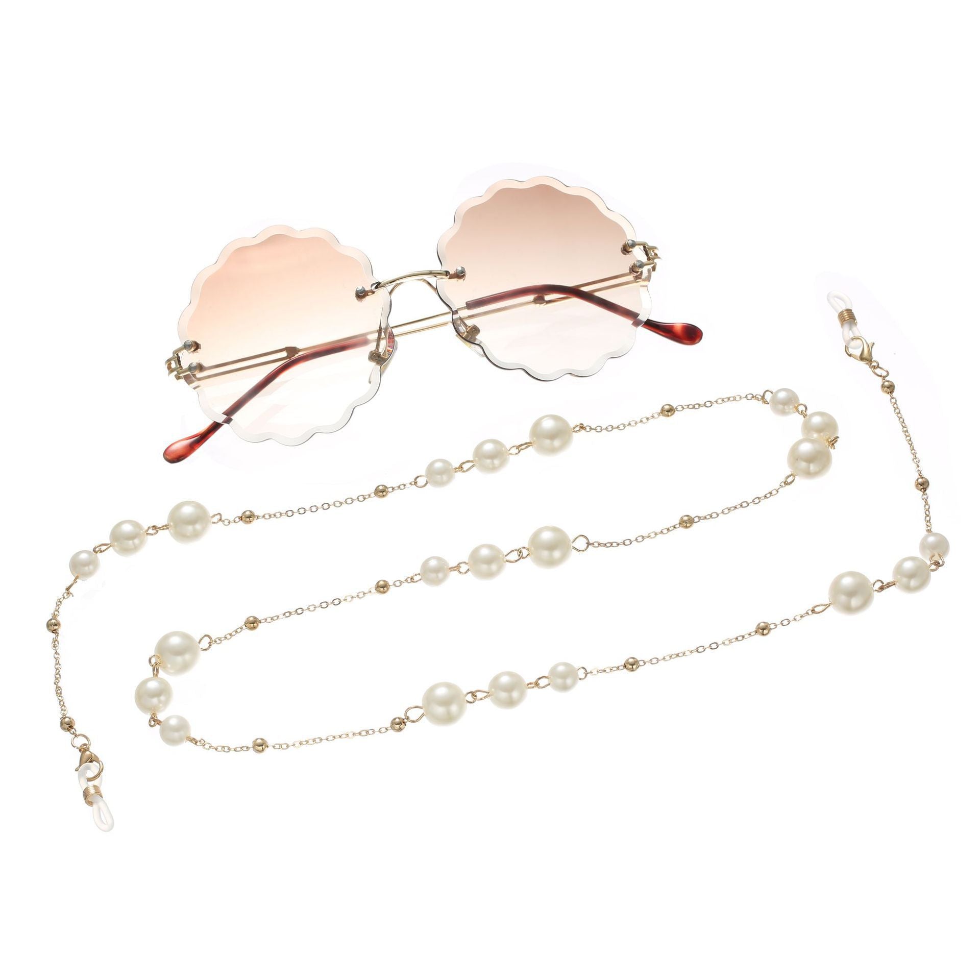 Pearl Mask Chain| Stylish Sunglasses Accessory