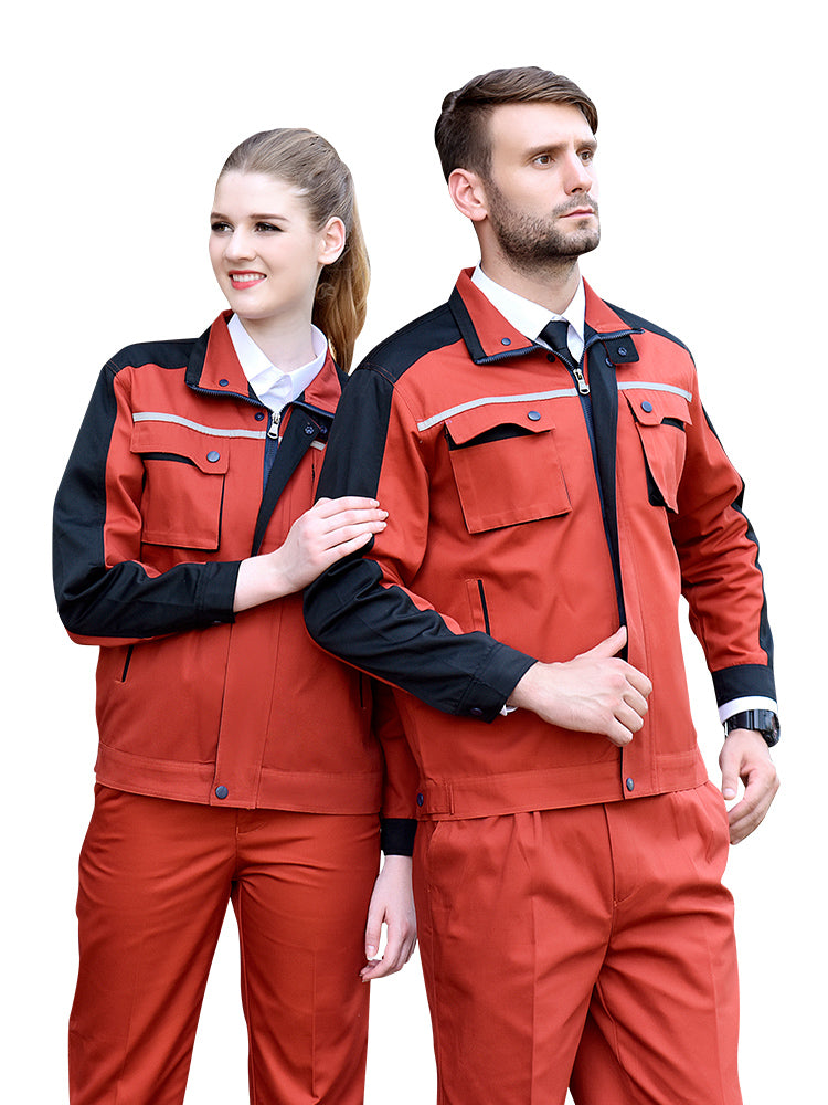 Long-sleeved Overalls Suit Wear-resistant Reflective Strip Labor Insurance Clothing