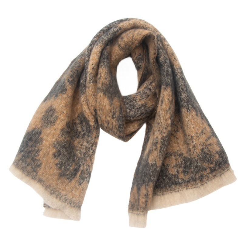 Dreamy Jacquard Blossom Scarf