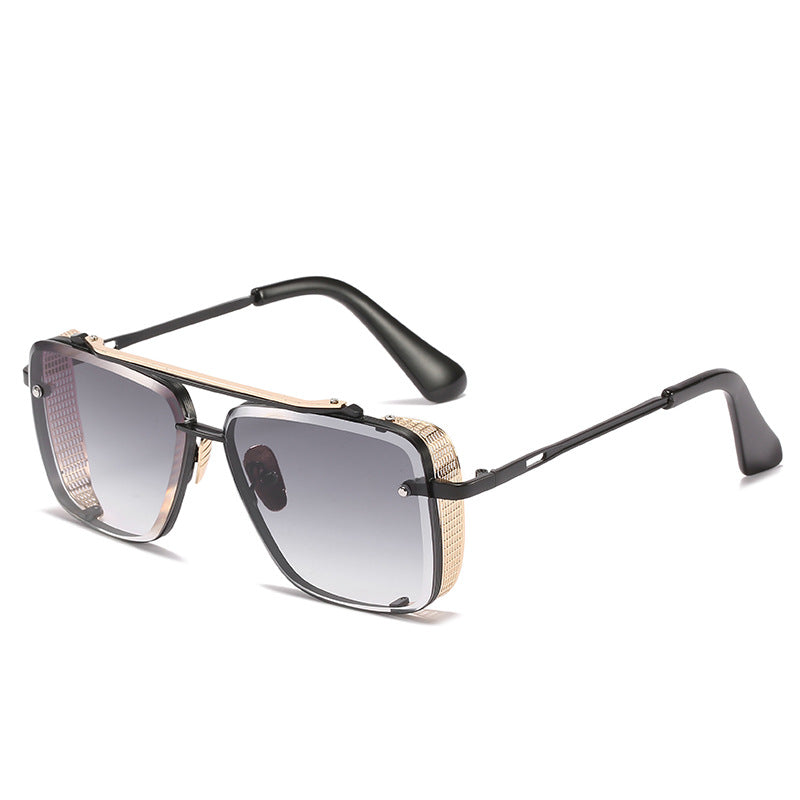 Vintage Metal Mesh Edge Sunglasses | Retro Style