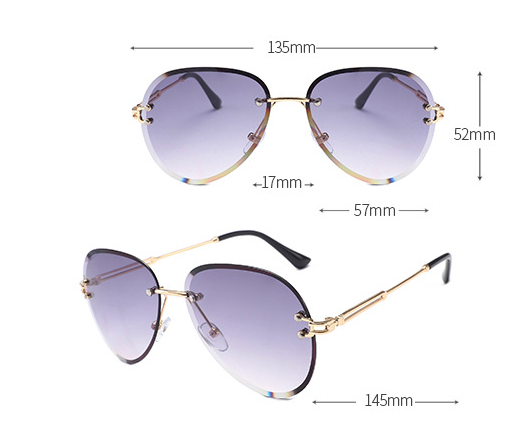 Chic Rimless Sunglasses |Trendy Imports for Style