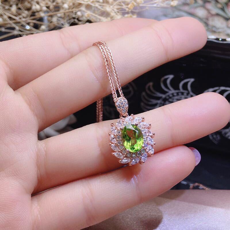 Peridot Elegance Silver Set