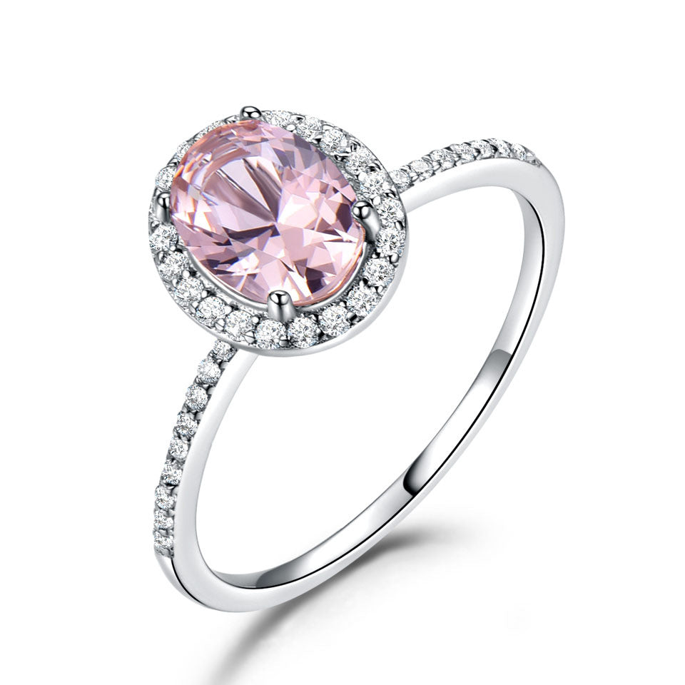 Timeless Blush Oval Morganite Ring