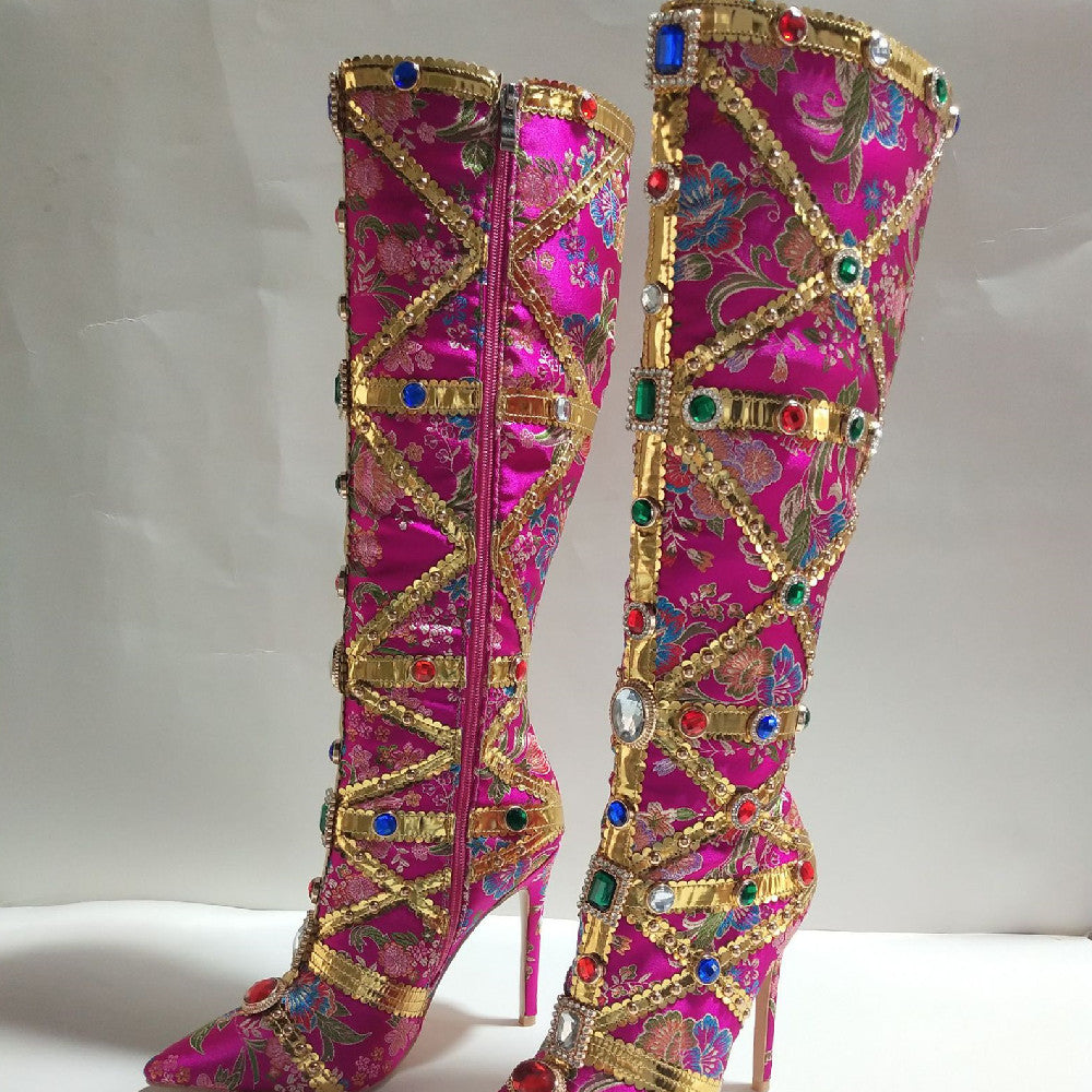 printed boots