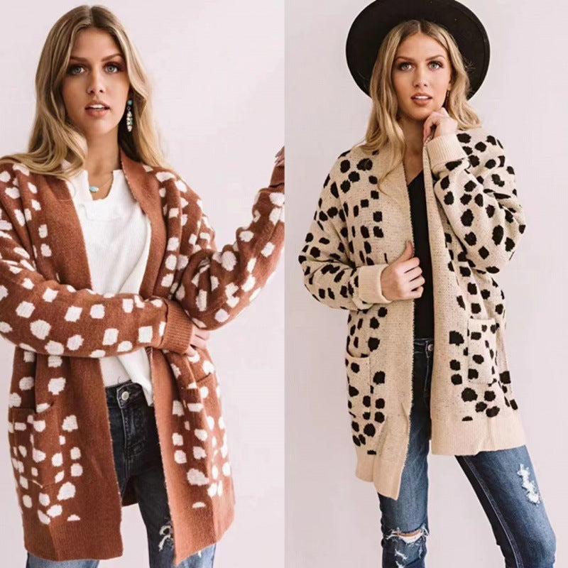 dotted winter wool women 