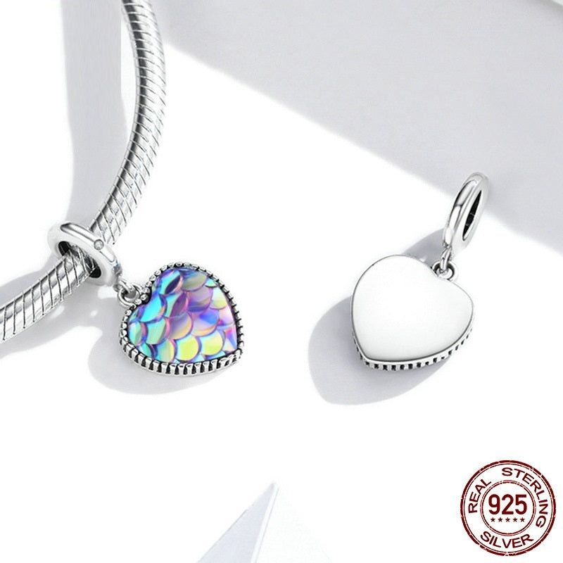 heart rainbow pendant 